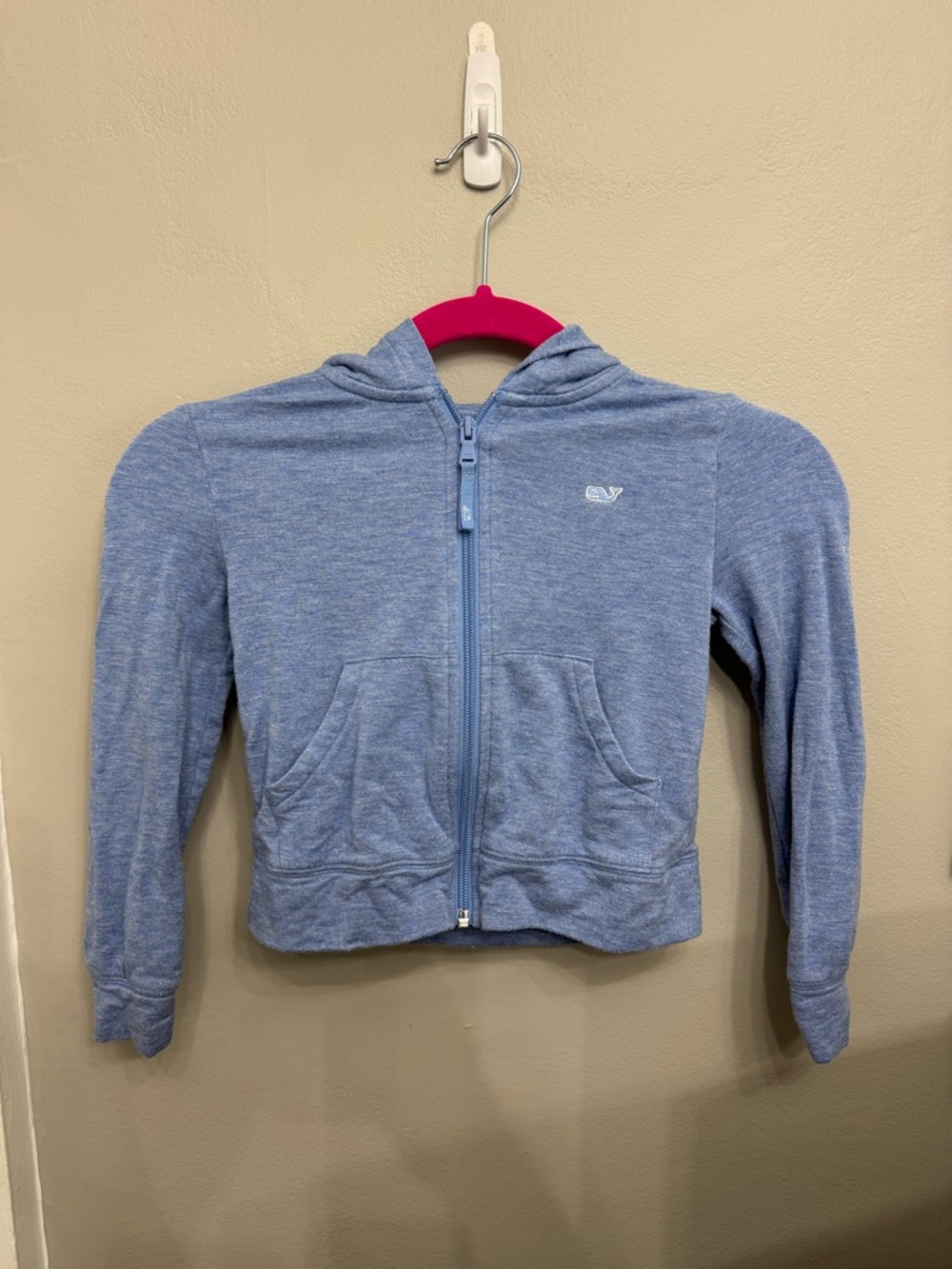 Vineyard vines Light Blue Girls' Zip Hoodie sz 5